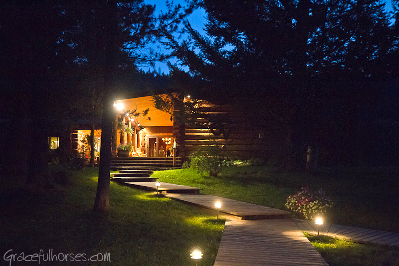 Gros Ventre River Ranch at night