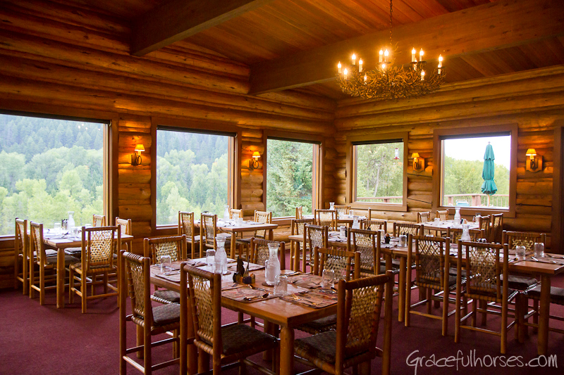 Gros Ventre River Ranch dining room