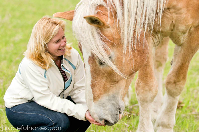 Cheri Davidson and horse Barney