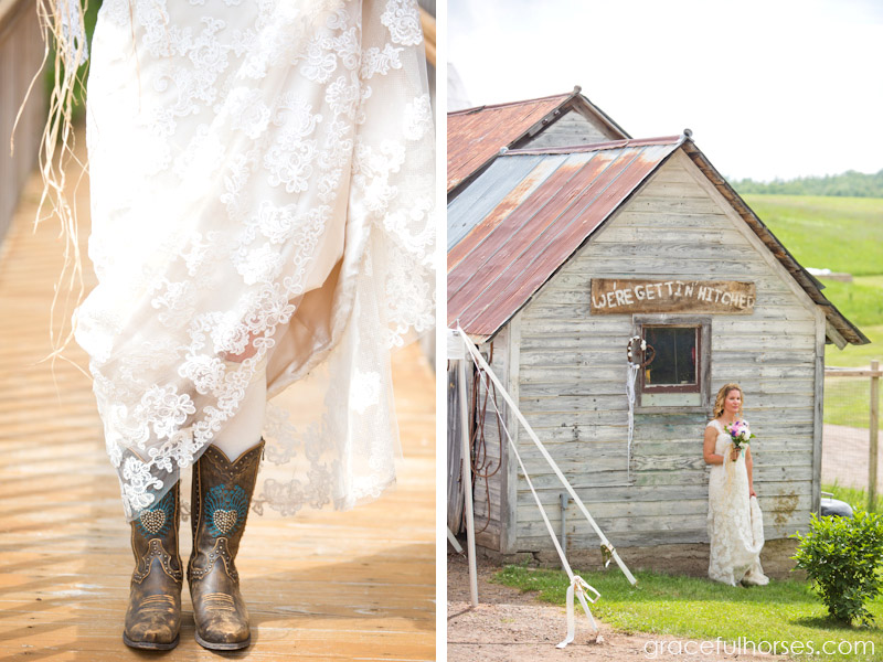 Bride at Pine Brook Farm
