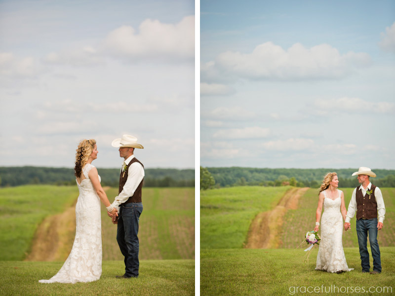 Farm wedding photographer Spooner Wisconsin