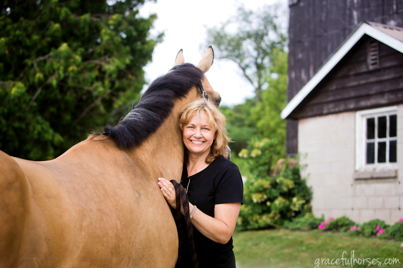Horse and owner portrait