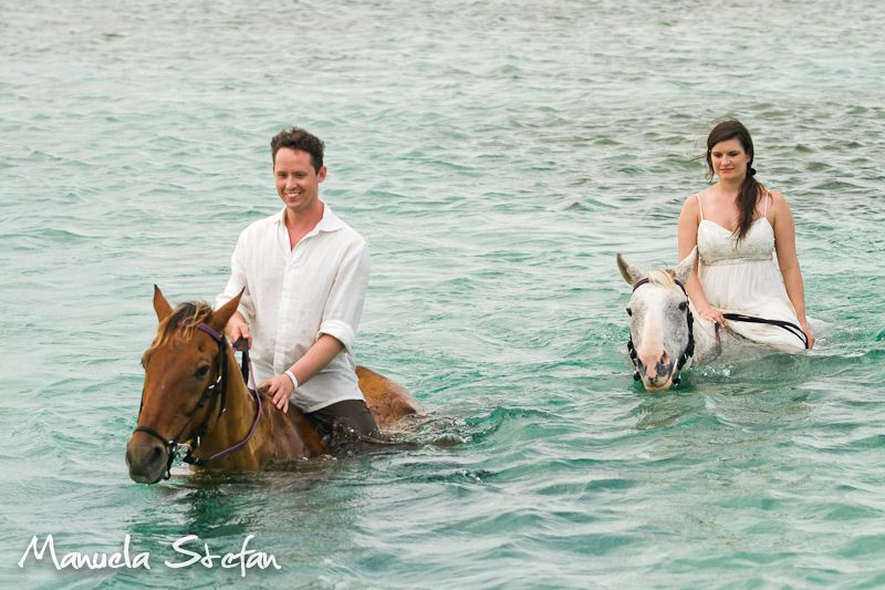 Swimming with horses in Jamaica